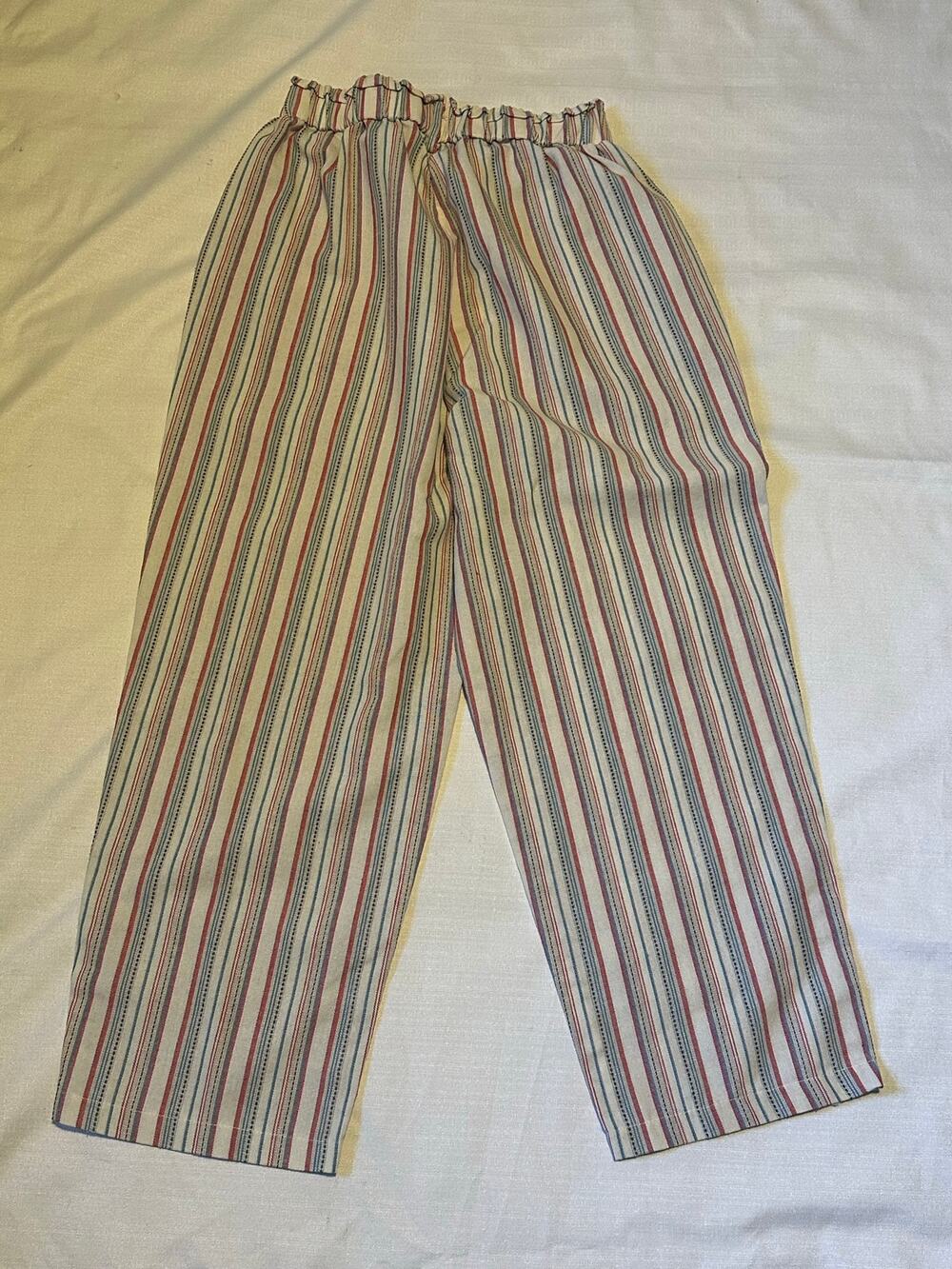 Harper by Block Striped pants Size Medium Red White Blue